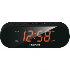 Radio cu ceas Blaupunkt CR6OR, FM, Dual Alarm, Argintiu