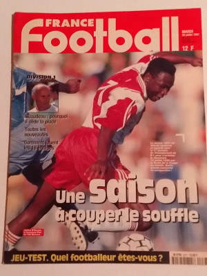 Revista fotbal - &amp;quot;FRANCE FOOTBALL&amp;quot; (29.07.1997) foto