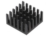 Radiator cu aripioare BGA negru 21x21mm