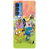 Husa compatibila cu Motorola Moto G71 5G model Adventure time, Silicon, TPU, Viceversa, Transparent, Carcasa