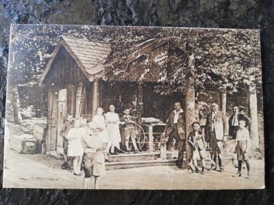 Carte postala Baile Bazna,circulata la Resita, stare buna, animata foto