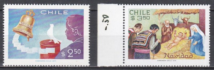 Chile 1977,1979 1.1 - Crăciun, 2 Serii, MNH