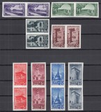 ROMANIA 1940 LP 141 STRAJA TARII - VEDERI PERECHE SERII NEDANTELATE STARE MNH, Nestampilat