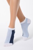 Șosete Scurte Damă Bumbac, CLASSIC 116, 38-39 (25), Bleu Navy