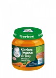 Piure Bio din morcovi si cartofi dulci de la 4 luni, 125g, Gerber