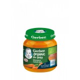 Piure Bio din morcovi si cartofi dulci de la 4 luni, 125g, Gerber