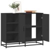 VidaXL Servantă, negru, 92x35x76 cm, lemn prelucrat