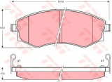 Set placute frana,frana disc HYUNDAI SONATA IV (EF) (1998 - 2005) TRW GDB895