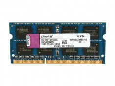 Memorie ram sodimm Kingston 4Gb DDR3 1333Mhz PC3-10600S,1.5V, kvr1333d3s9/4g foto