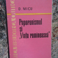 Dumitru Micu - Poporanismul si Viata Romaneasca