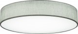 Plafoniera Paco, metal/textil, gri, 14 x 80 cm, 80w
