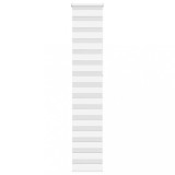 vidaXL Jaluzea tip zebra alb lățime țesătură 35,9 cm poliester