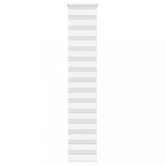 vidaXL Jaluzea tip zebra alb lățime țesătură 40,9 cm poliester
