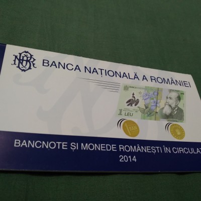 BANCNOTE SI MONEDE ROMANESTI IN CIRCULATIE 2014-BANCA NATIONALA ROMANIEI foto