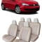 Set huse scaune auto piele alcantara Bej compatibile VW Golf 6 (2009-2014)