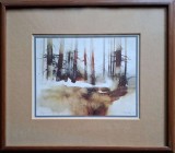 Ernst BALLUF (1921-2008)-Peisaj cu case, reproducere print de calitate