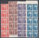 ROMANIA 1943 LP 154 III DUCA VODA DOMNUL MOLDOVEI SERIA IN BLOCURI DE 10 TIMBRE STARE MNH