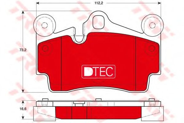 Set placute frana,frana disc PORSCHE CAYENNE (9PA, 955) (2002 - 2010) TRW GDB1653DTE