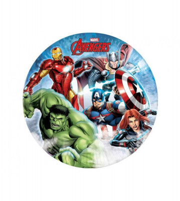 Set 8 farfurii din carton pentru petrecere, Avengers Infinity, 23cm foto