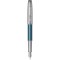 Stilou Parker Sonnet metal blue penita aur