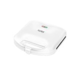 Sandwich maker Zilan Floria, 750W, placa de tip grill, indicator luminos, Alb