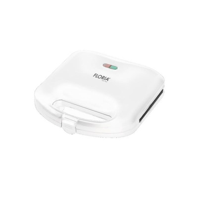 Sandwich maker Zilan Floria, 750W, placa de tip grill, indicator luminos, Alb foto