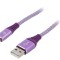 Cablu USB 2.0 Apple Lightning la USB A Aurit 2m