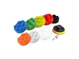 Set 10 Accesorii Polish Auto 75mm: Bureti Lustruire, Disc Velcro, Adaptor Burghiu/Surubelniță - Vopsea Auto, Eliminare Zg&acirc;rieturi