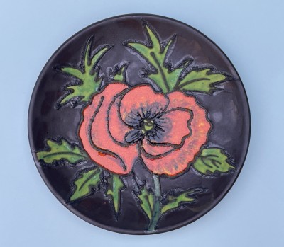 Farfurie, platou din ceramica germana smaltuita, Studio RUSCHA, anii 1980 foto