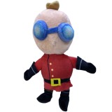 Jucarie Plus Stumble Guys Red Bebe cu Ochelari, 23cm, Puf Siliconat Antialergic, Baieti/Fete/Copii