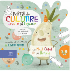 Porția de culoare. Fructe și legume. Carte de colorat cu rime - Paperback - Lavinia Trifan - Didactica Publishing House