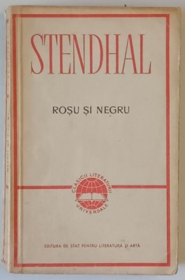 ROSU SI NEGRU de STENDHAL , 1959 foto