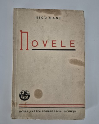 Carte veche 1941 Nicu Gane Novele foto