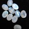 lot piatra lunii naturala ! ideal ptr bratara sau set! alb diafan ! 10 buc