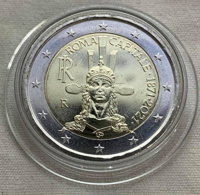 ITALIA moneda 2 euro comemorativa 2021 - ROMA, UNC foto