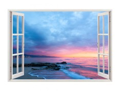 Autocolant decorativ, Fereastra, Natura si peisaje, Multicolor, 85 cm, 2353ST foto