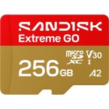 Card Memorie microSDXC SanDisk Extreme GO Android A2, 256Gb, Clasa 10 / UHS-1 U1 SDSQXGN-256G-GN6MN