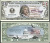 !!! SUA = FANTASY NOTE = HILLARY CLINTON , CANDIDAT LA PRESEDINTIE - 2014 - UNC