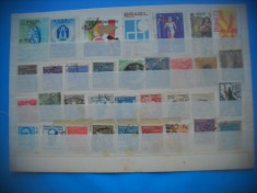 HOPCT LOT NR 540 BRAZILIA -34 TIMBRE VECHI-AMERICA LATINA-STAMPILATE/STAMPILAT