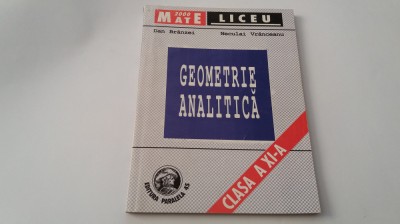 GEOMETRIE ANALITICA DAN BRANZEI /NECULAI VRANCEANU RF19/2 foto