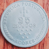 3350 Azore 25 Escudos 1980 Regional Autonomy km 43 aunc-UNC, Europa