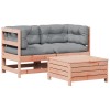 Set mobilier de gradina cu perne, 3 piese, lemn masiv douglas