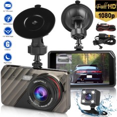 Camera Auto Dubla Fata si Spate, TSS-X4, Inregistrare Audio-Video, Ecran 4&quot;