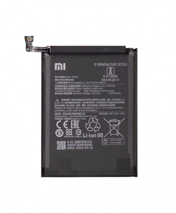 Acumulator pentru Xiaomi Redmi Note 9S, BN55