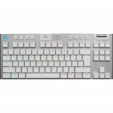 Cumpara ieftin Tastatura Gaming Mecanica Logitech G915 TKL LIGHTSPEED Wireless GL Tactile, USB/Bluetooth, iluminare RGB (Alb)