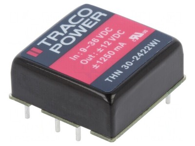 Convertor DC/DC 30W 9-36V la 12V/-12V THN 30-2422WI foto