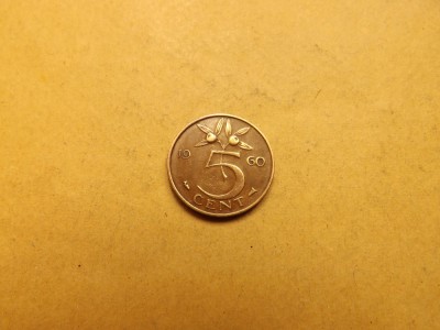 Olanda 5 Centi 1960 foto