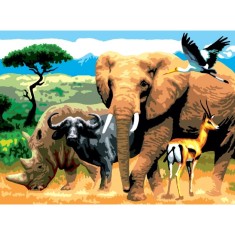 Pictura creativa pe numere avansati Africa