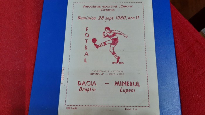 program Dacia Orastie - Minerul Lupeni