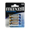 Set 4 baterii alcaline Maxell, AA, R6